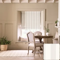 Witham Off White Stripe Made to Measure Roman Blind