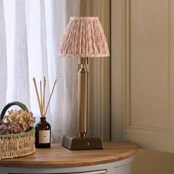 Witham Peach Leaf Lampshade