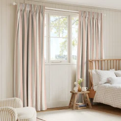 Witham Pink Stripe Made to Measure Curtains
