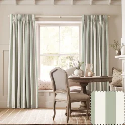 Witham Sage Stripe Made to Measure Curtains