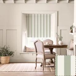 Witham Sage Stripe Made to Measure Roller Blind