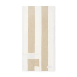 Witham Sand Stripe Linen Table Runner