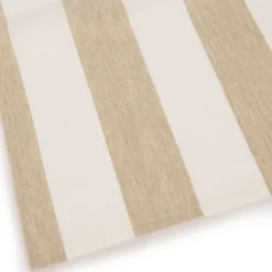 Witham Sand Stripe Linen Tablecloth