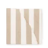 Witham Sand Stripe Round Linen Tablecloth