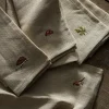 Woodland Friends Embroidered Linen Napkins (Set of 4)