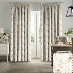 Woodland Friends Off White Made to Measure Curtains
