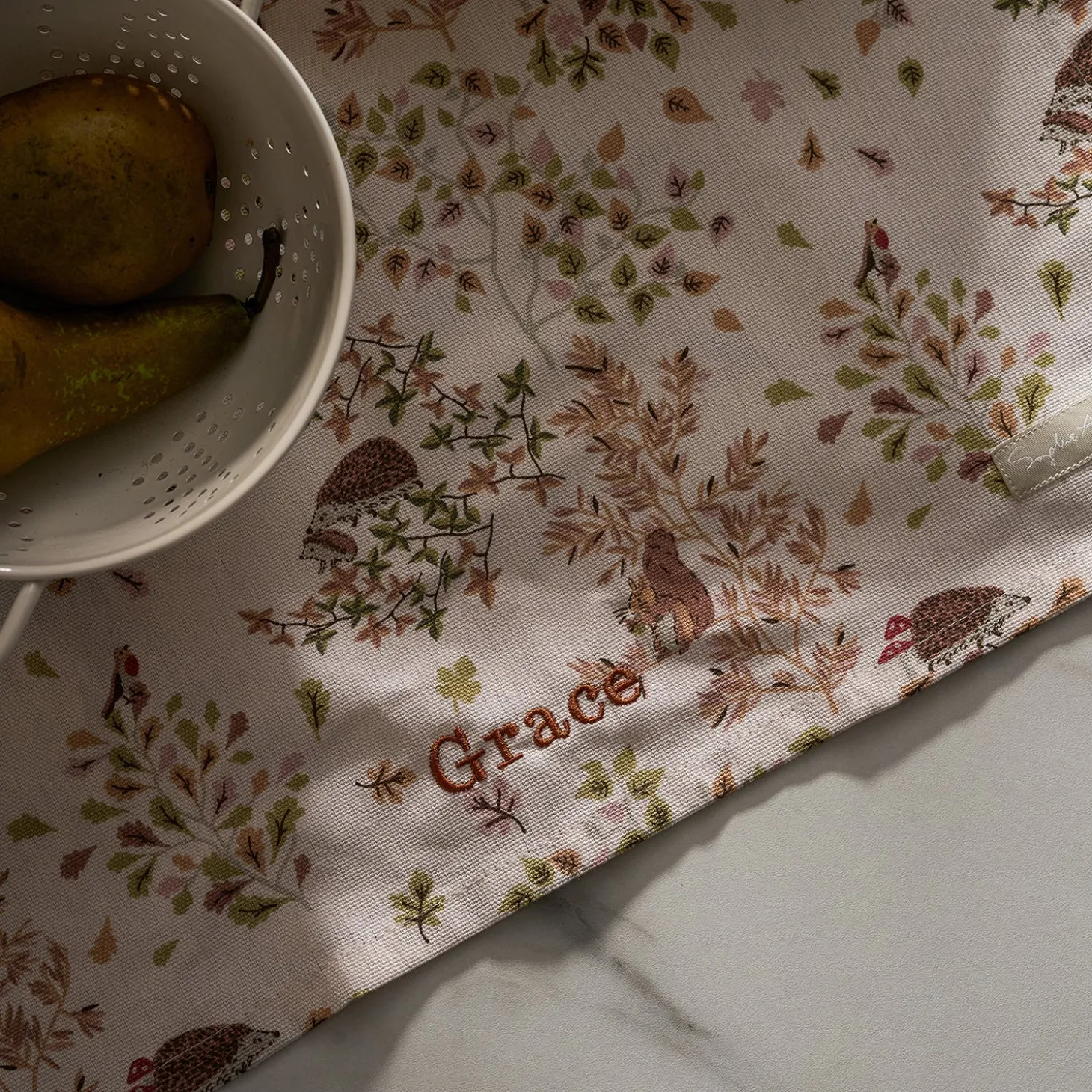 Woodland Friends Tea Towel