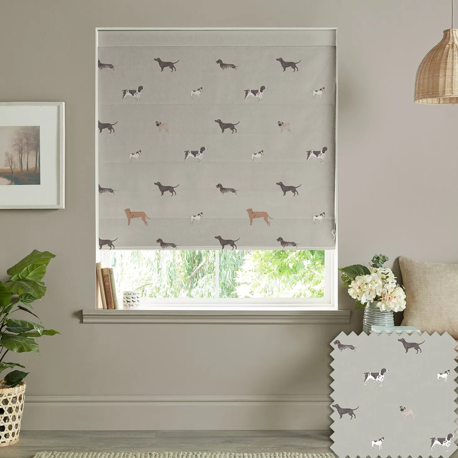 Woof Linen Look Made to Measure Roman Blind